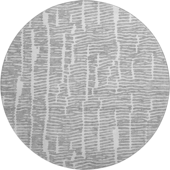 Dalyn Rugs Premium Machine Washable Mayfield AMF830 Gray 8' x 8' Round Rug