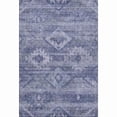 thumbnail image 1 of HomeRoots 667055 3 x 5 ft. Navy Blue & Ivory Southwestern Transitional Washable Machine Made Rectangle Area Rug with UV Protection, 1 of 9