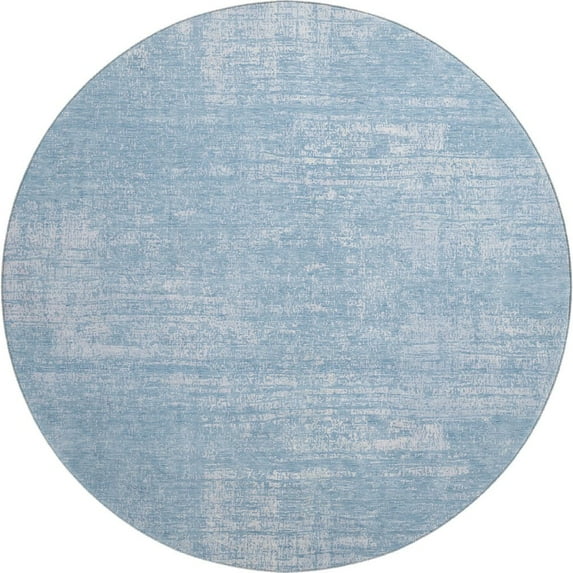 Dalyn Rugs Premium Machine Washable Mayfield AMF839 Blue 8' x 8' Round Rug