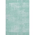 thumbnail image 1 of HomeRoots 667146 5 x 8 ft. Turquoise & Ivory Abstract Washable Machine Made Rectangle Area Rug with UV Protection, 1 of 9