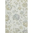 thumbnail image 1 of HomeRoots 667919 8 x 10 ft. Ivory Gray & Gold Floral Washable Machine Made Rectangle Area Rug with UV Protection, 1 of 7