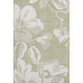 thumbnail image 1 of HomeRoots 667961 8 x 10 ft. Artichoke Green & Ivory Floral Transitional Washable Machine Made Rectangle Area Rug with UV Protection, 1 of 9