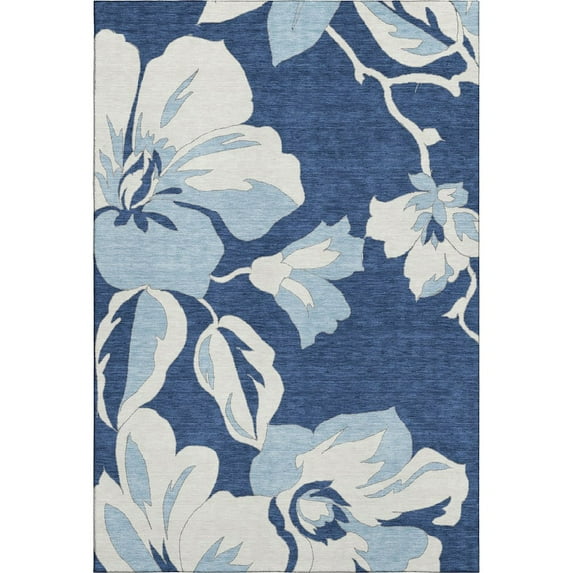 Dalyn Rugs Premium Machine Washable Mayfield AMF857 Navy 5' x 7'6" Rug
