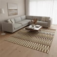 thumbnail image 1 of HomeRoots 668293 8 x 10 ft. Terra Cotta Ivory & Beige Southwestern Washable Machine Made Rectangle Area Rug with UV Protection, 1 of 9