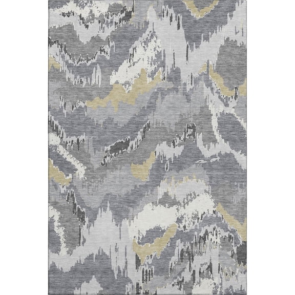 Dalyn Rugs Premium Machine Washable Mayfield AMF865 Gray 5' x 7'6" Rug