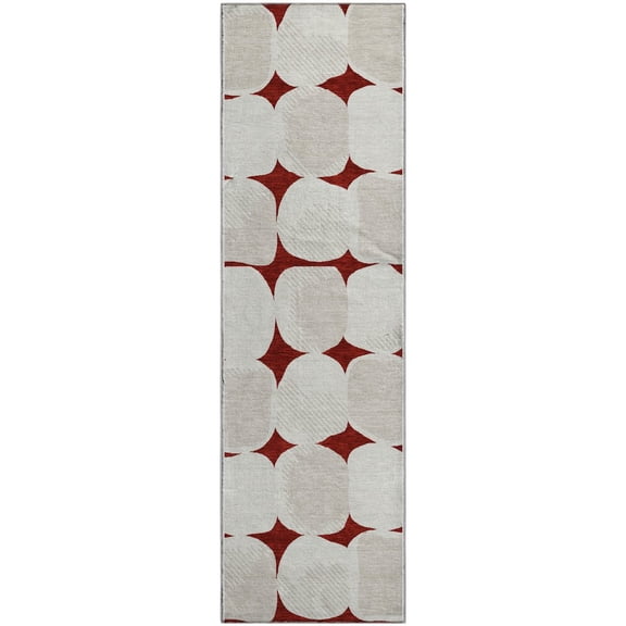 Dalyn Rugs Premium Machine Washable Mayfield AMF870 Burgundy 2'3" x 7'6" Runner Rug
