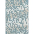 thumbnail image 1 of HomeRoots 669488 5 x 8 ft. Teal & Ivory Animal Print Washable Machine Made Rectangle Area Rug with UV Protection, 1 of 7
