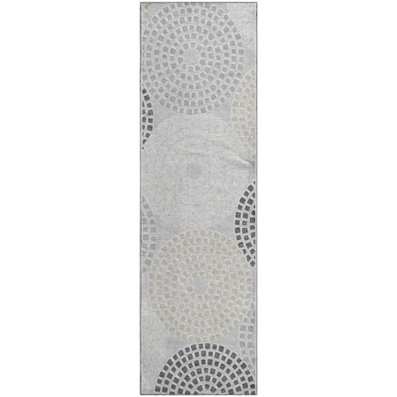Dalyn Rugs Premium Machine Washable Mayfield AMF882 Gray 2'3" x 7'6" Runner Rug