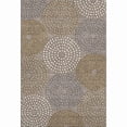 thumbnail image 1 of HomeRoots 670149 5 x 8 ft. Taupe Beige & Gray Geometric Washable Machine Made Rectangle Area Rug with UV Protection, 1 of 9