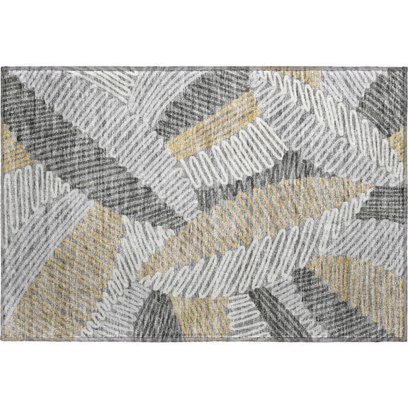 Dalyn Rugs Premium Machine Washable Mayfield AMF904 Gray 1'8" x 2'6" Rug