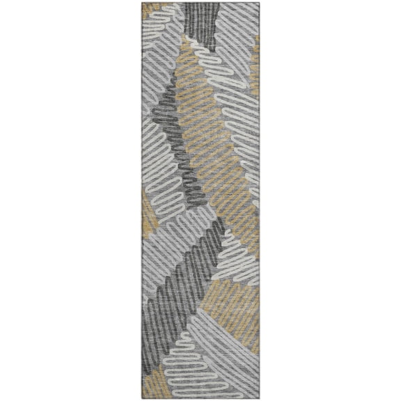Dalyn Rugs Premium Machine Washable Mayfield AMF904 Gray 2'3" x 7'6" Runner Rug