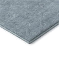 thumbnail image 1 of HomeRoots 672375 3 x 5 ft. Teal & Ivory Abstract Geometric Transitional Washable Machine Made Rectangle Area Rug with UV Protection, 1 of 9