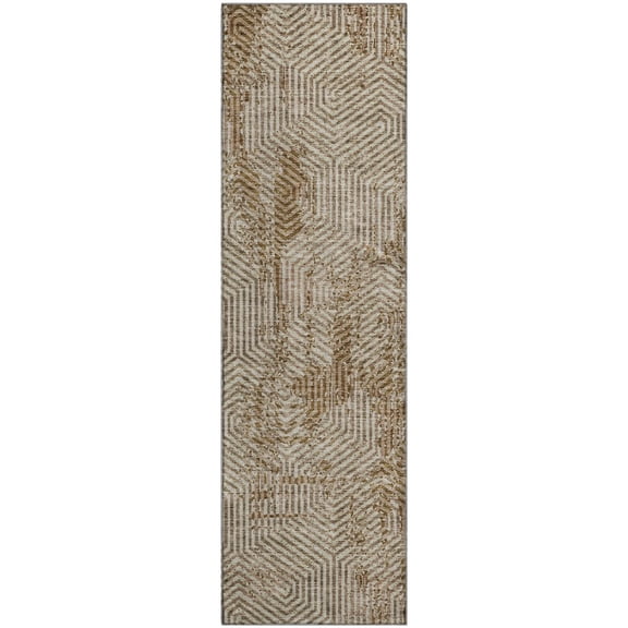 Dalyn Rugs Premium Machine Washable Mayfield AMF912 Mocha 2'3" x 7'6" Runner Rug