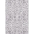 thumbnail image 1 of HomeRoots 673143 8 x 10 ft. Lavender & Ivory Damask Washable Machine Made Rectangle Area Rug with UV Protection, 1 of 9