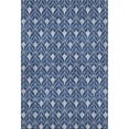 thumbnail image 1 of HomeRoots 673734 9 x 12 ft. Navy Blue & Gray Geometric Washable Machine Made Rectangle Area Rug with UV Protection, 1 of 7