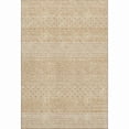 thumbnail image 1 of HomeRoots 674774 5 x 8 ft. Gold & Ivory Striped Transitional Washable Machine Made Rectangle Area Rug with UV Protection, 1 of 9