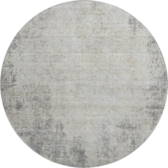 Dalyn Rugs Premium Machine Washable Mayfield AMF940 Gray 8' x 8' Round Rug
