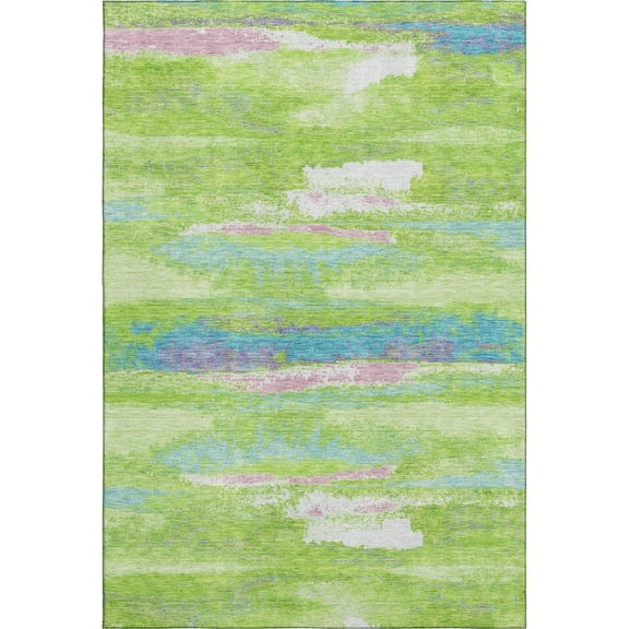 Dalyn Rugs Premium Machine Washable Mayfield AMF942 Lime 3' x 5' Rug