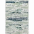 thumbnail image 1 of HomeRoots 675028 8 x 10 ft. Mint Green, Ivory & Blue Abstract Washable Machine Made Rectangle Area Rug with UV Protection, 1 of 7