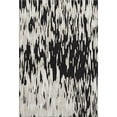 thumbnail image 1 of HomeRoots 675136 8 x 10 ft. Black & Ivory Abstract Transitional Washable Machine Made Rectangle Area Rug with UV Protection, 1 of 9