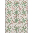 thumbnail image 1 of HomeRoots 675337 3 x 5 ft. White Purple & Teal Geometric Washable Machine Made Rectangle Area Rug with UV Protection, 1 of 7