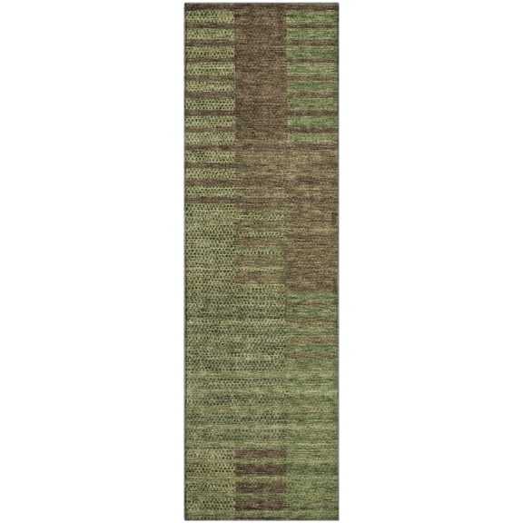 Dalyn Rugs Premium Machine Washable Mayfield AMF954 Mocha 2'3" x 7'6" Runner Rug