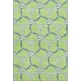 thumbnail image 1 of HomeRoots 676006 8 x 10 ft. Lime Green Teal & Ivory Geometric Washable Machine Made Rectangle Area Rug with UV Protection, 1 of 9