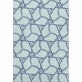 thumbnail image 1 of HomeRoots 676019 9 x 12 ft. Sky Blue, Gray & Denim Blue Geometric Washable Machine Made Rectangle Area Rug with UV Protection, 1 of 9
