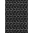 thumbnail image 1 of HomeRoots 676043 9 x 12 ft. Black & Ivory Geometric Transitional Washable Machine Made Rectangle Area Rug with UV Protection, 1 of 9