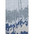 thumbnail image 1 of HomeRoots 676158 10 x 14 ft. Sky Blue & Beige Abstract Washable Machine Made Rectangle Area Rug with UV Protection, 1 of 9