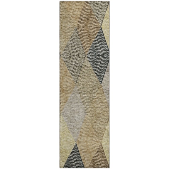 Dalyn Rugs Premium Machine Washable Mayfield AMF962 Mocha 2'3" x 7'6" Runner Rug
