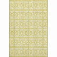 thumbnail image 1 of HomeRoots 676304 5 x 8 ft. Yellow & Ivory Geometric Transitional Washable Machine Made Rectangle Area Rug with UV Protection, 1 of 9