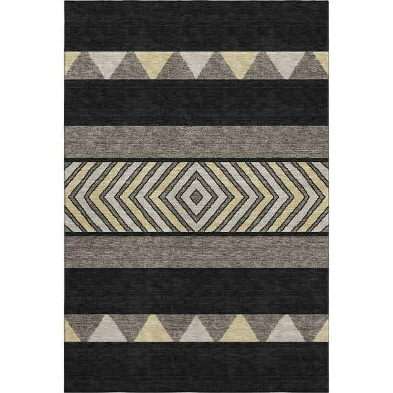 Dalyn Rugs Premium Machine Washable Mayfield AMF965 Black 2'6" x 3'10" Rug