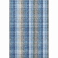 thumbnail image 1 of HomeRoots 676457 9 x 12 ft. Denim Blue, Gray & Beige Plaid Washable Machine Made Rectangle Area Rug with UV Protection, 1 of 9