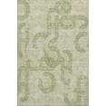 thumbnail image 1 of HomeRoots 676524 10 x 14 ft. Artichoke Green & Gray Geometric Transitional Washable Machine Made Rectangle Area Rug with UV Protection, 1 of 9