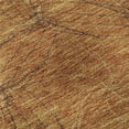 thumbnail image 1 of HomeRoots 676559 9 x 12 ft. Copper & Brown Geometric Transitional Washable Machine Made Rectangle Area Rug with UV Protection, 1 of 9