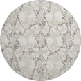 thumbnail image 1 of HomeRoots 676659 8 ft. Ivory Taupe & Beige Abstract Washable Round Area Rug with UV Protection, 1 of 6