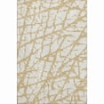 thumbnail image 1 of HomeRoots 676834 8 x 10 ft. Gold & Ivory Abstract Transitional Washable Machine Made Rectangle Area Rug with UV Protection, 1 of 7