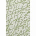 thumbnail image 1 of HomeRoots 676844 5 x 8 ft. Green & Ivory Abstract Transitional Washable Machine Made Rectangle Area Rug with UV Protection, 1 of 9