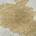 thumbnail image 1 of HomeRoots 677018 5 x 8 ft. Gold & Ivory Abstract Transitional Washable Machine Made Rectangle Area Rug with UV Protection, 1 of 9