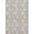 thumbnail image 1 of HomeRoots 677128 8 x 10 ft. Taupe Beige & Ivory Ogee Washable Machine Made Rectangle Area Rug with UV Protection, 1 of 7