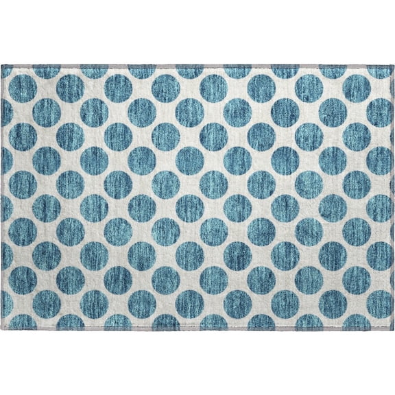 Dalyn Rugs Premium Machine Washable Mayfield AMF980 Teal 1'8" x 2'6" Rug