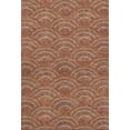 thumbnail image 1 of HomeRoots 677709 8 x 10 ft. Rust Gold & Ivory Geometric Transitional Washable Machine Made Rectangle Area Rug with UV Protection, 1 of 7