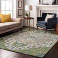 thumbnail image 1 of Addison Rugs Mayfield Premium Machine Washable Traditional Oriental Aloe Rectangle Rug, 10' x 14', 1 of 6