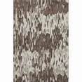 thumbnail image 1 of HomeRoots 677788 9 x 12 ft. Brown, Ivory & Taupe Striped Washable Machine Made Rectangle Area Rug with UV Protection, 1 of 9