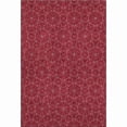 thumbnail image 1 of HomeRoots 677895 8 x 10 ft. Red & Ivory Geometric Transitional Washable Machine Made Rectangle Area Rug with UV Protection, 1 of 9