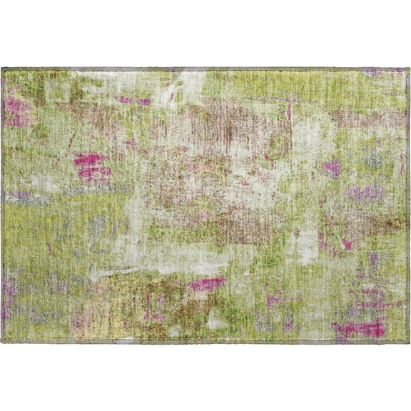 Dalyn Rugs Premium Machine Washable Mayfield AMF989 Lime 1'8" x 2'6" Rug