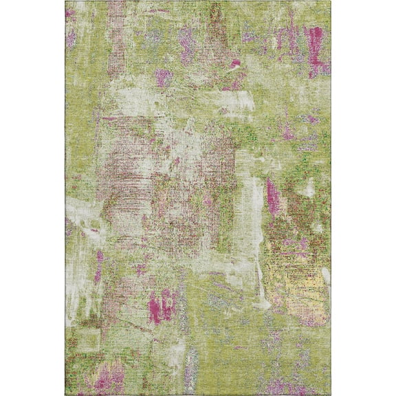 Dalyn Rugs Premium Machine Washable Mayfield AMF989 Lime 3' x 5' Rug