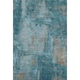 thumbnail image 1 of HomeRoots 678029 10 x 14 ft. Teal & Taupe Abstract Washable Machine Made Rectangle Area Rug with UV Protection, 1 of 9