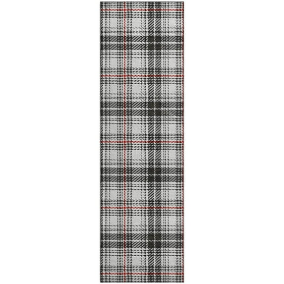 Dalyn Rugs Premium Machine Washable Mayfield AMF993 Black 2'3" x 7'6" Runner Rug